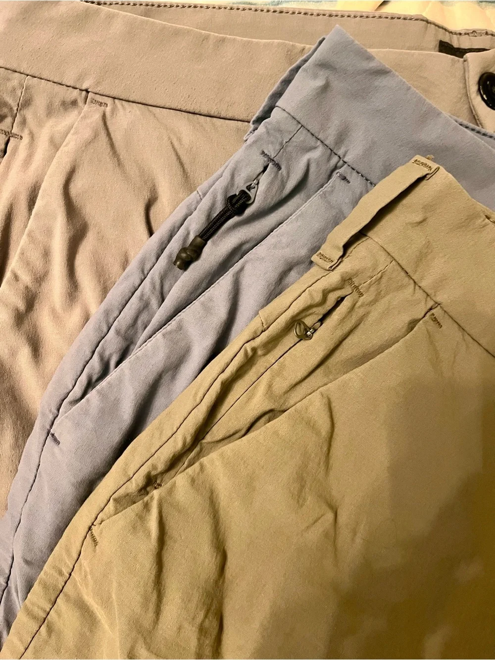 Express Men’s Slim Chino Shorts- Grey, Blue, Army Green